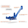 Draisienne 2-3 ans 14/12" Limiteur de braquage