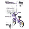 Vélo 12" enfant 3 ans avec roues stabilisateurs
