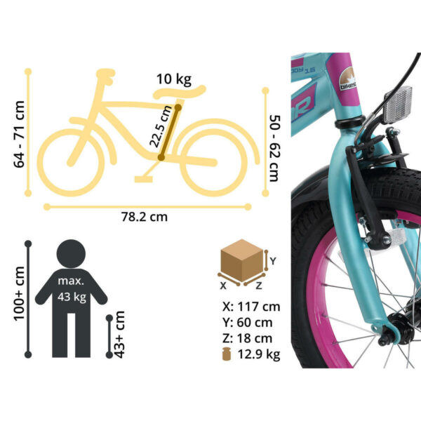 Vélo 16" VTC enfant 4ans urbain