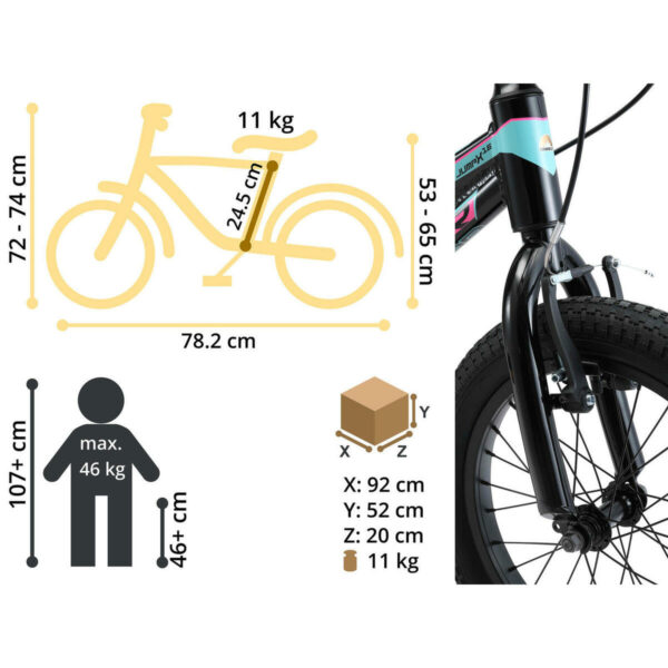Vélo 16" VTT enfant 4 ans