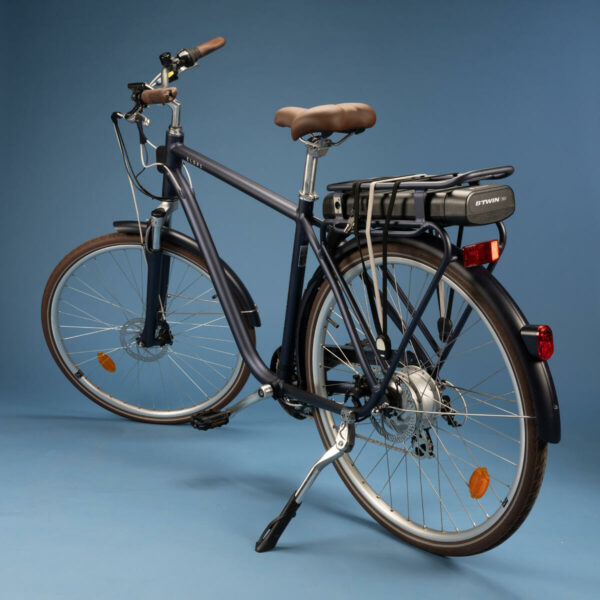 Vélo de ville électrique ELOPS 900 CADRE HAUT BLEU MARINE