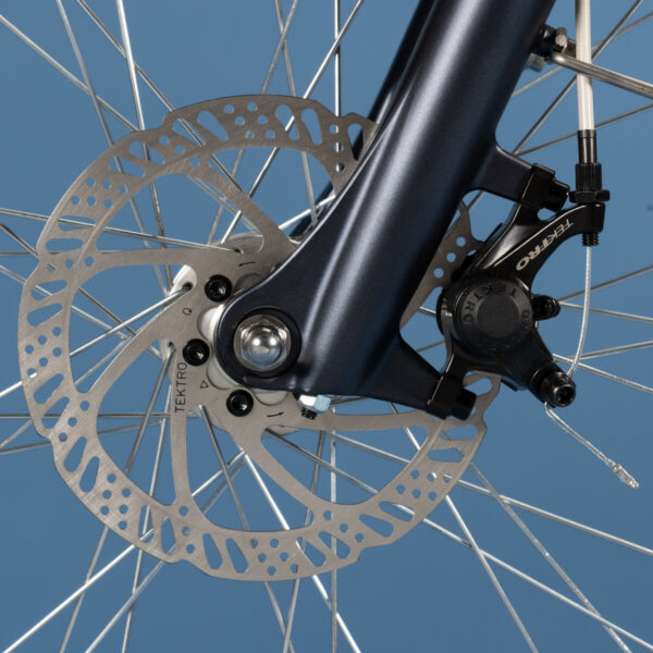 Vélo de ville électrique ELOPS 900 CADRE HAUT BLEU MARINE