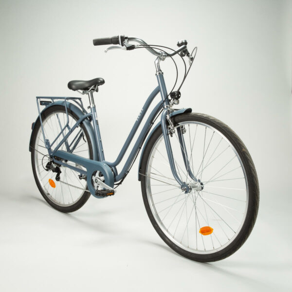 Vélo de ville ELOPS 120 à CADRE BAS BLEU