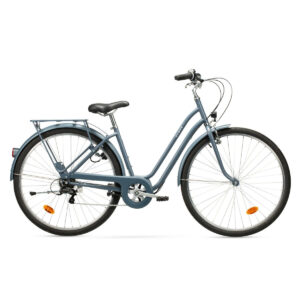 Vélo de ville ELOPS 120 à CADRE BAS BLEU