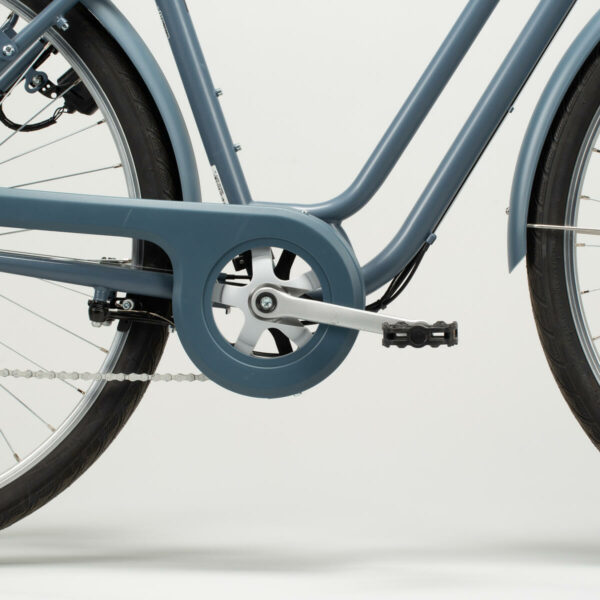 Vélo de ville ELOPS 120 à CADRE BAS BLEU