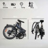 Vélo Pliant a Assistance électrique TILT 500 GRIS NOIR