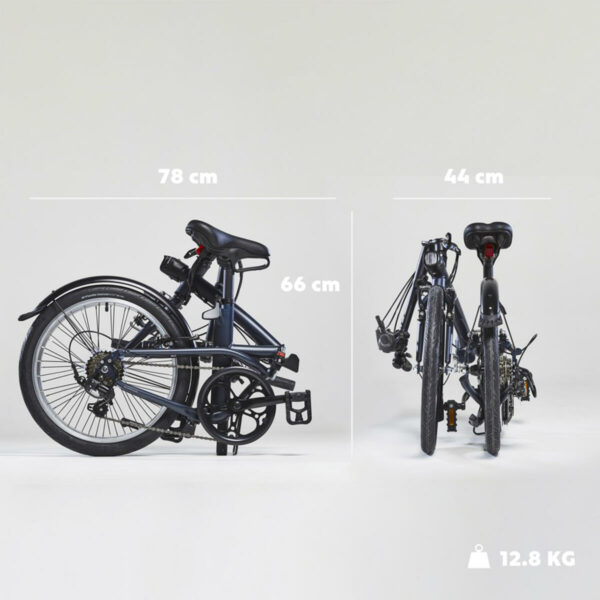 Vélo pliant FOLD 500 BLEU FONCE