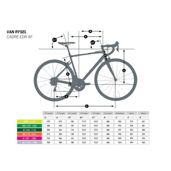 Vélo route EDR AF 105 noir