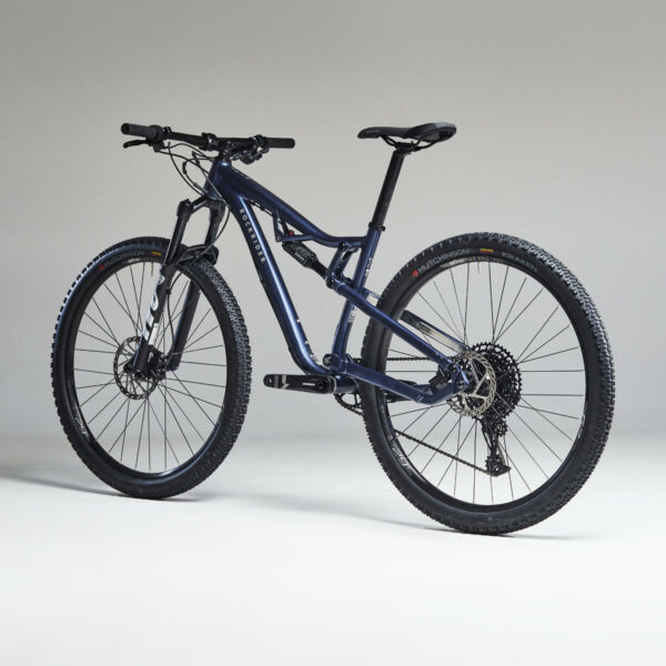 Vélo VTT CROSS COUNTRY RACE 100 S cadre aluminium Bleu