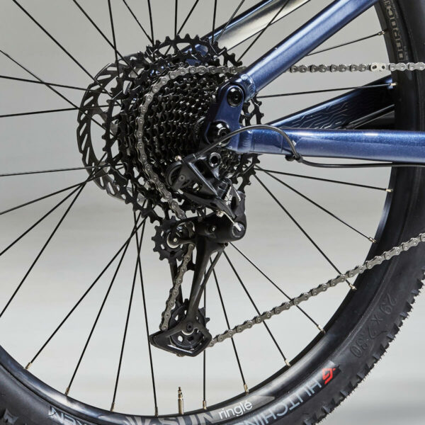Vélo VTT CROSS COUNTRY RACE 100 S cadre aluminium Bleu