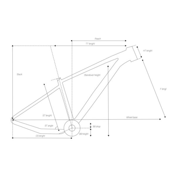 Vélo VTT cross country XC 120 cadre aluminium