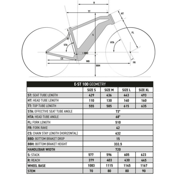 Vélo VTT électrique semi-rigide 27'5" E-ST 100 BLEU