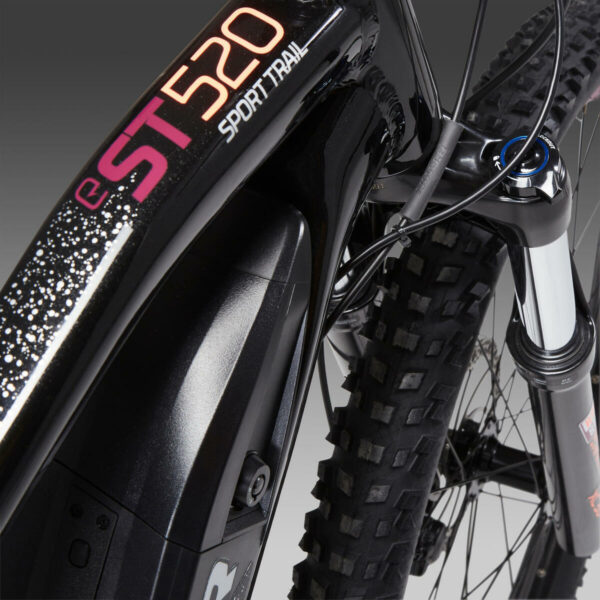 Vélo VTT électrique semi-rigide 27,5" E-ST520 Noir Violet