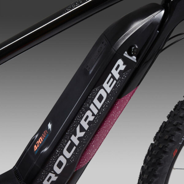 Vélo VTT électrique semi-rigide 27,5" E-ST520 Noir Violet