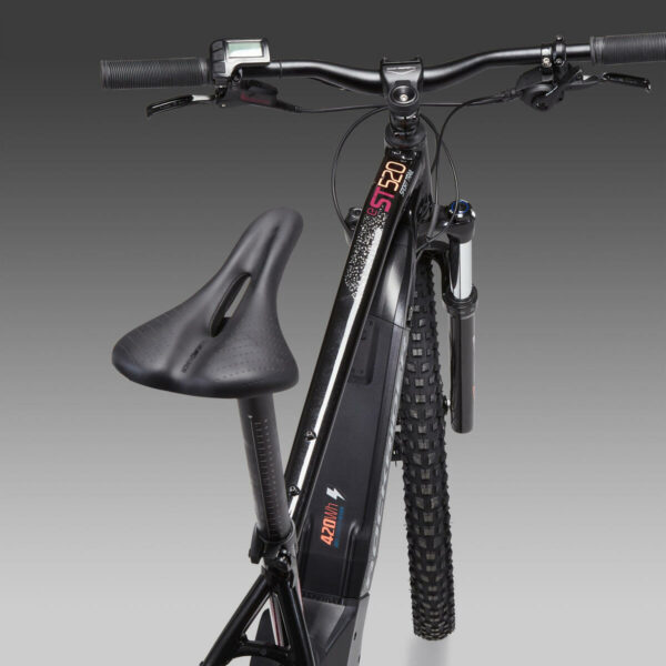 Vélo VTT électrique semi-rigide 27,5" E-ST520 Noir Violet