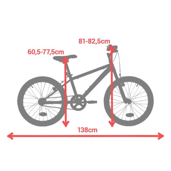 Vélo VTT Enfant ROCKRIDER ST 500 20" 6-9 ans