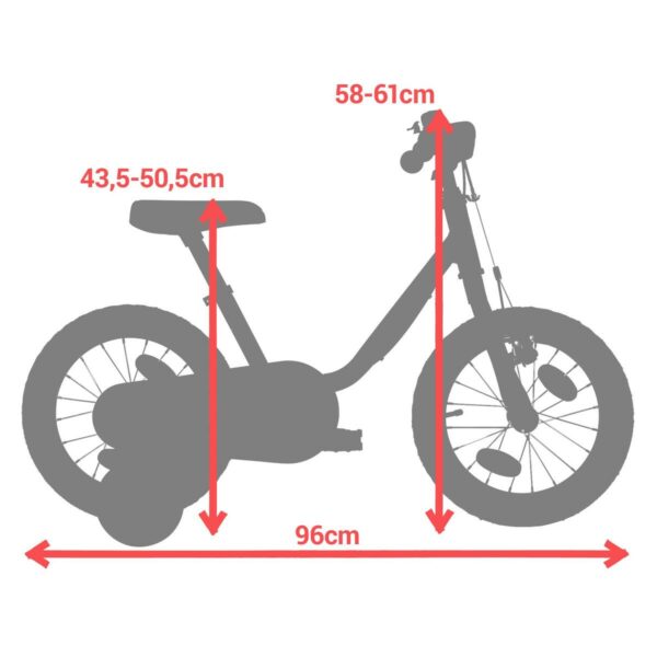 Vélo 14" 3-5ans 500 MONSTERS